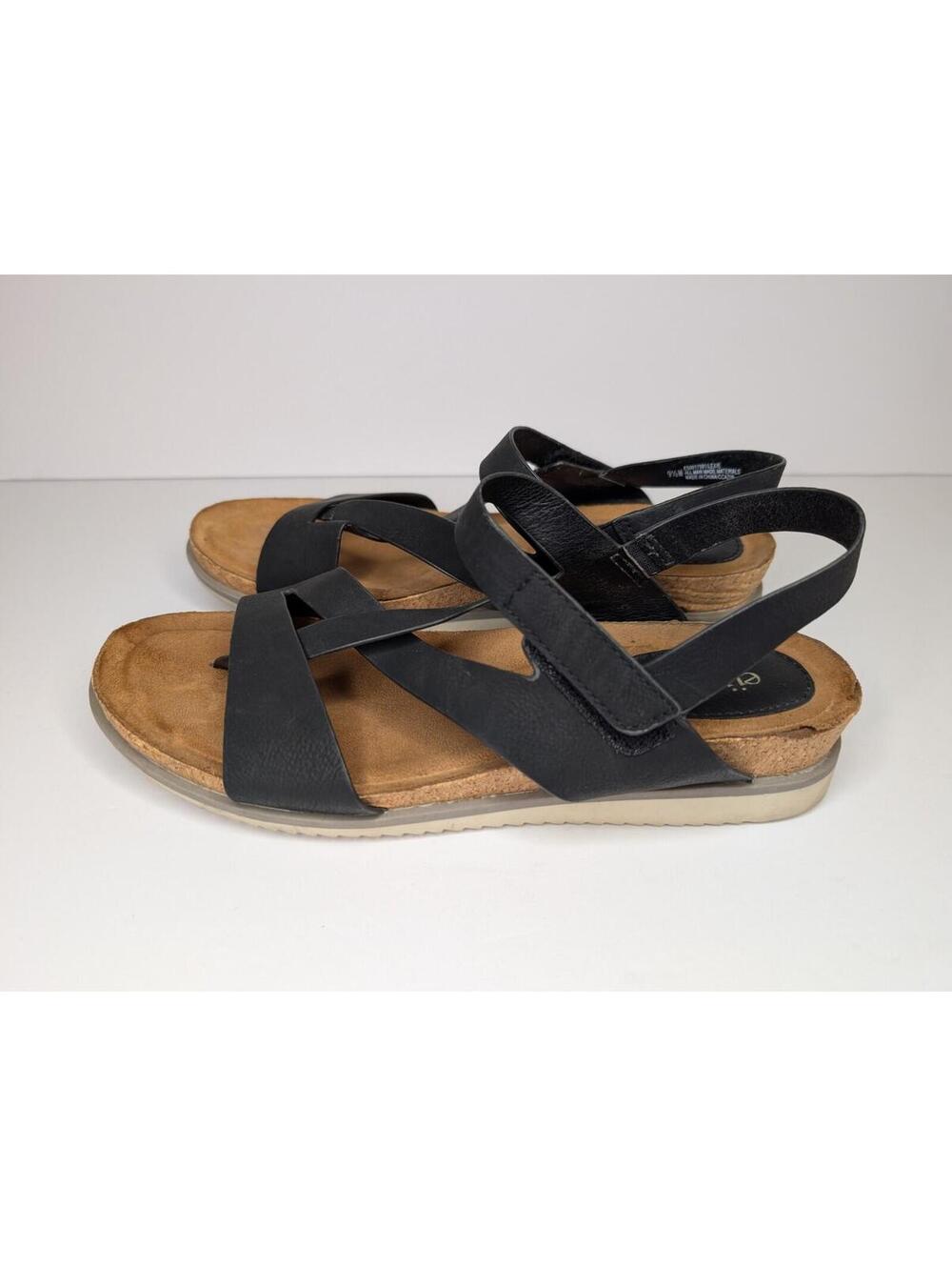 Sofft Euro Soft Black Strap Sandals SZ 9.5M Womens - Picture 4 of 8